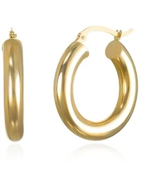 Macys Hoop Earrings In 10k Yellow Gold Collection