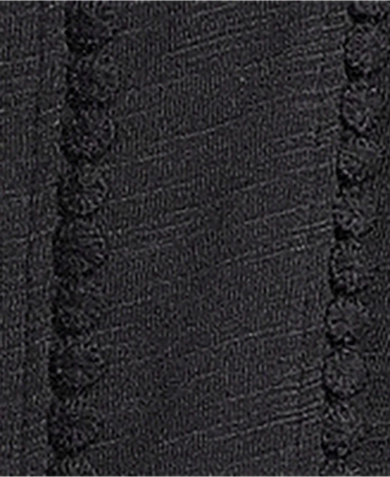 Lands' End Women's Slub Short Sleeve Notch Neck Top