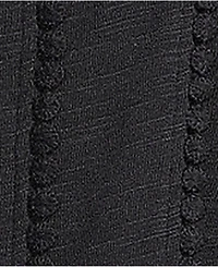 Lands' End Women's Slub Short Sleeve Notch Neck Top