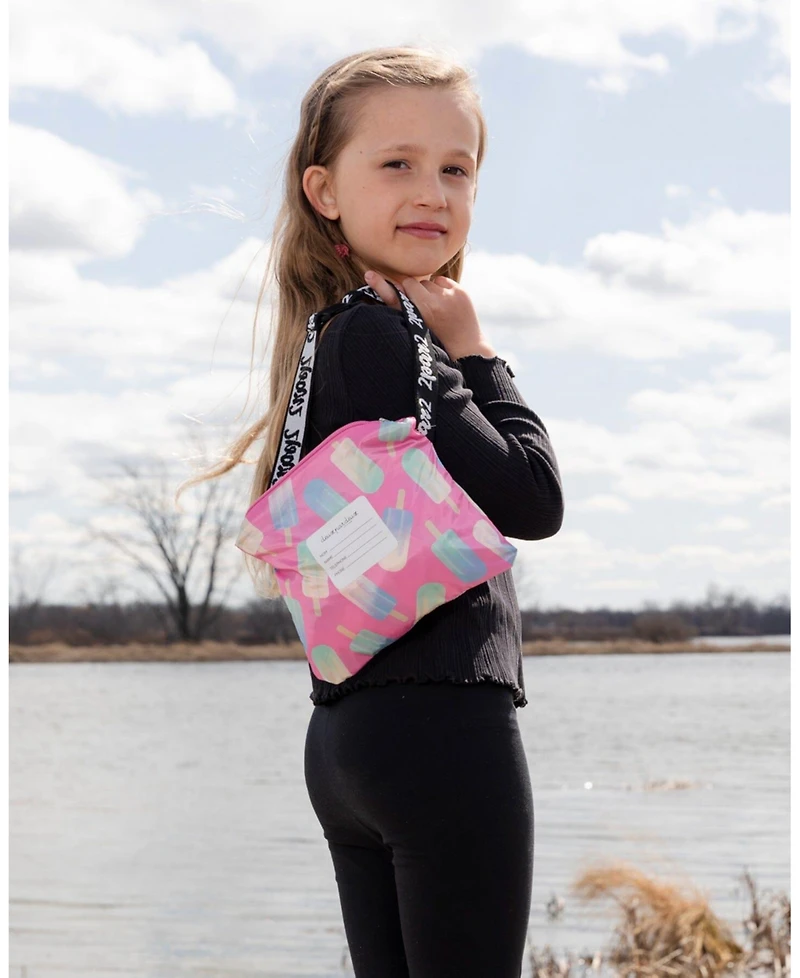 Deux par Girls Packable Windbreaker Polyester Lollipop Print