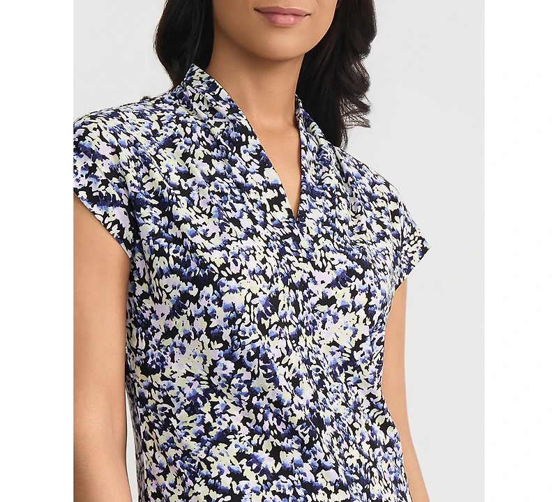 Ext Slv Funnel Knit Top