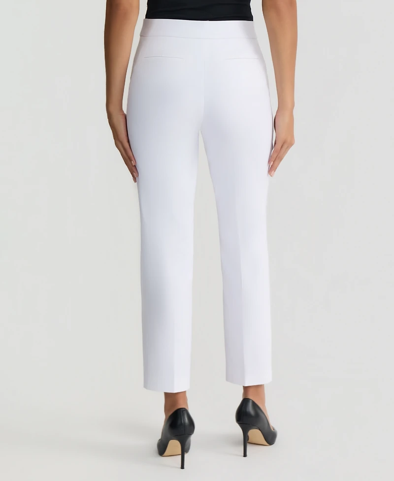 Kasper Women's Stretch Twill Cropped Pull-On Pants, Regular & Petite