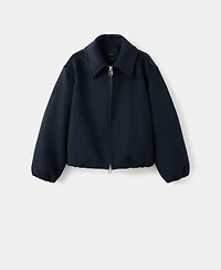 Mango Women's Shirt Collar Wool Jacket