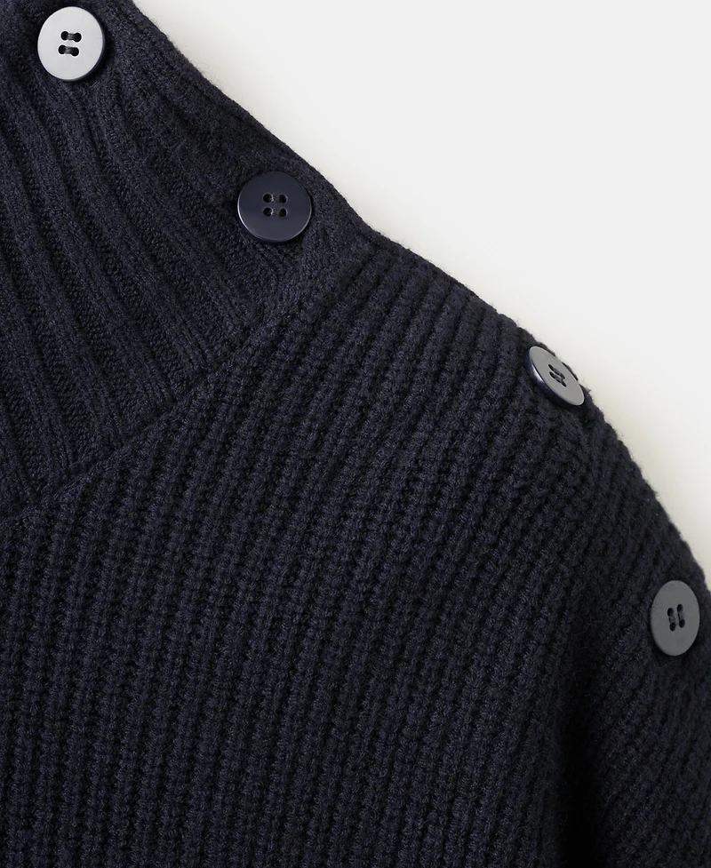 Mango Women's Buttons Perkins-Neck Sweater