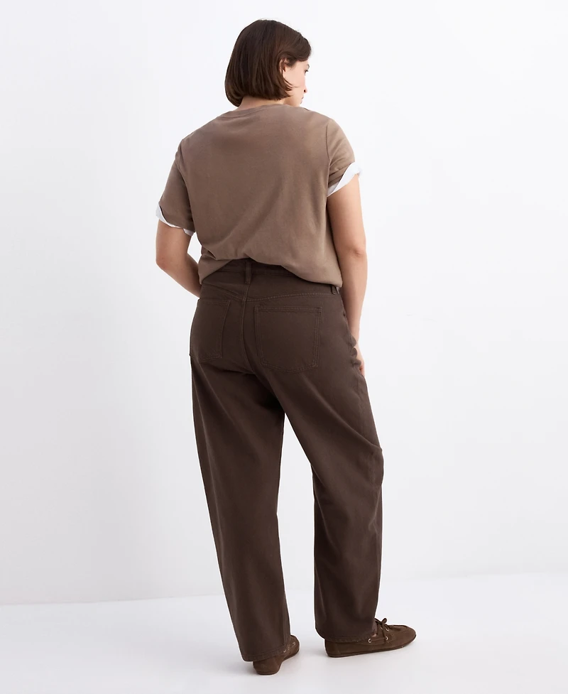 Mango Women's High-Waisted Barrel Jeans