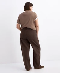 Mango Women's High-Waisted Barrel Jeans