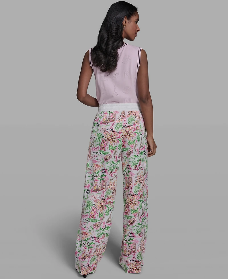Karl Lagerfeld Paris Petite Full Length Pants
