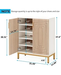 Clihome Multi Tier Shoe Storage Cabinet – Durable and Stylish Rack Organizer for Entryway
