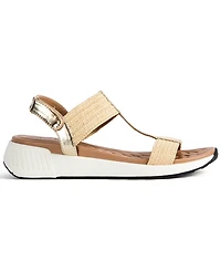 Jbu Women's Claire-Wide Round Toe Wedge Sandals