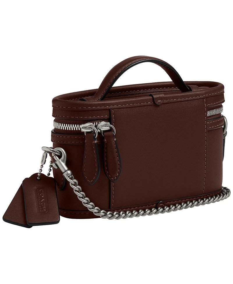Coach Chain Strap Leather Mini Trail Bag