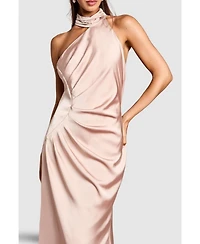 Coast Women's Satin Asymmetric Neck Maxi Dress