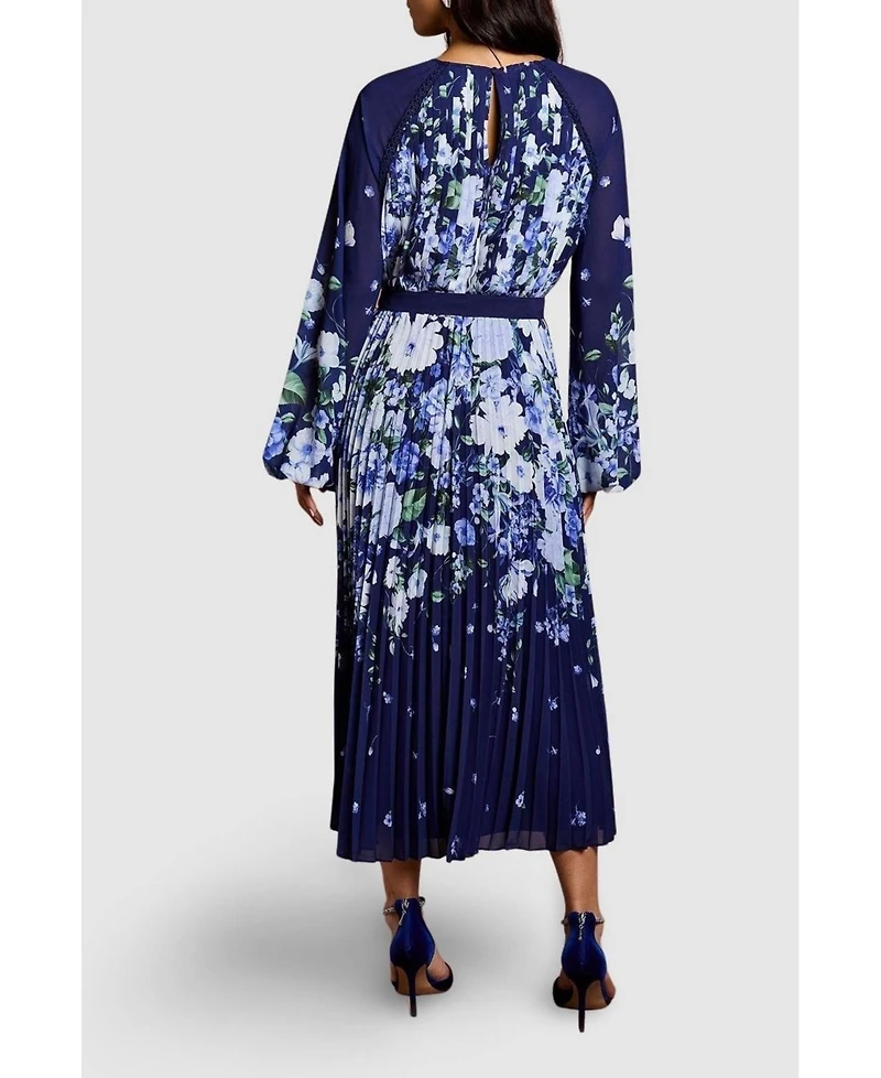 Coast Women's Floral Pleated Georgette Midi Dress