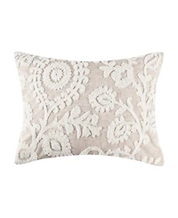 Levtex Home Maileen Crewel Stitch Decorative Pillow, 14" x 18"