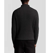 Lyle & Scott Men's Ribbed Half Zip Sweater