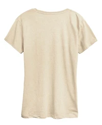 Hybrid Apparel Women's Instant Message Flower Afro Short Sleeve Graphic T-Shirt