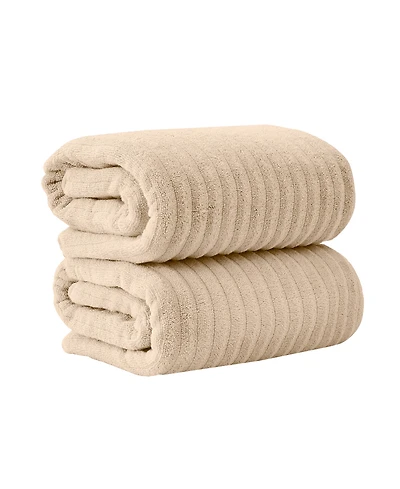 Linery & Co. Luxury 100% Combed Cotton 2-Pack Bath Sheet Set