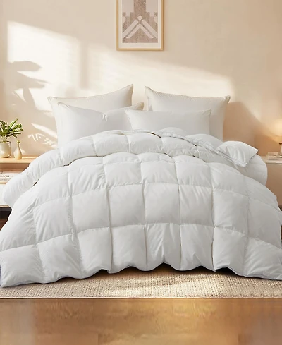 Unikome Medium Weight Extra Soft Goose Feather Fiber Comforter