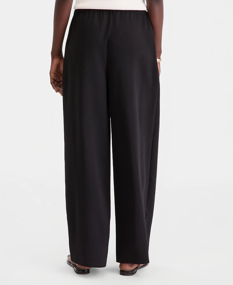 On 34th Women's High-Rise Pull Crepe Wide-Leg Pants, Macy's Exclusive '