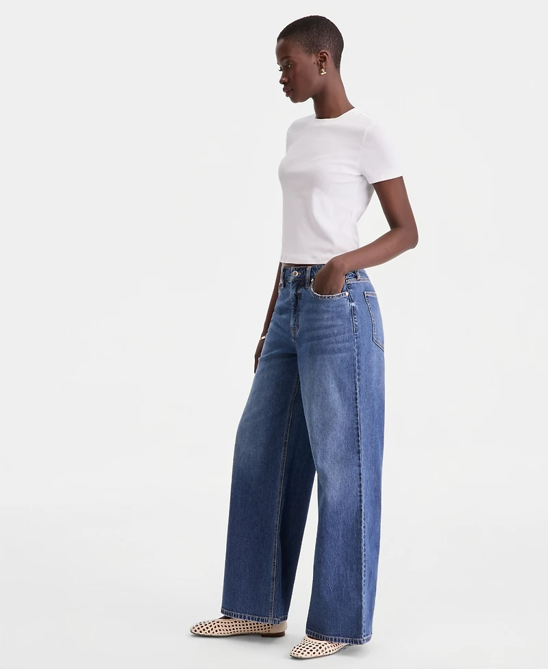 On 34th Women's Berkeley High-Rise Wide-Leg Jeans, Macy's Exclusive