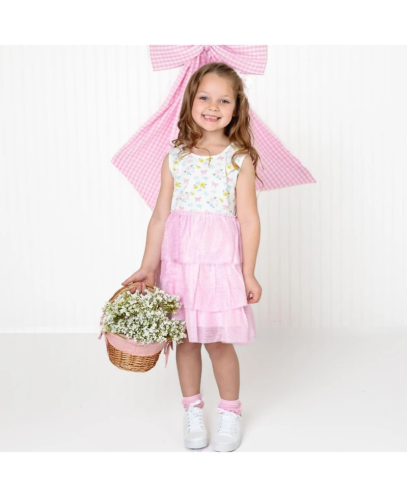 Sweet Wink Toddler Girls Floral Tank Tutu Dress