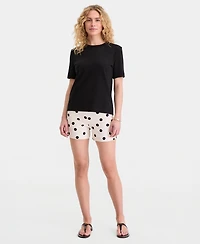 On 34th Women's Essential Crewneck Cotton Short-Sleeve T-Shirt, Macy's Exclusive