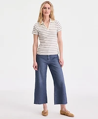 On 34th Women's Embellished Rib Polo Top, Macy's Exclusive