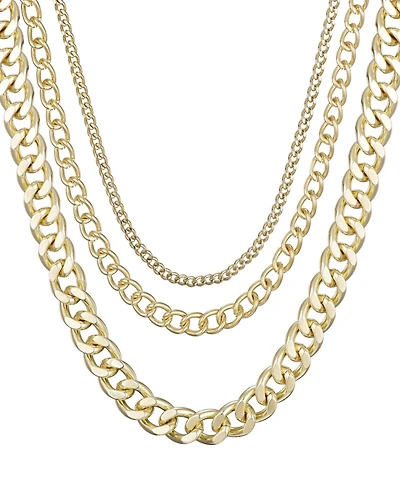 Adornia Gold Link Layered Necklace