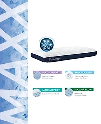 ProSleep Maxx Cool Comfort High Density Memory Foam Pillow, King