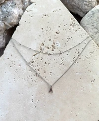 Adornia Silver Layered Initial Necklace