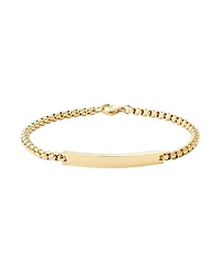 Adornia Tarnish Resistant Gold Id Bracelet