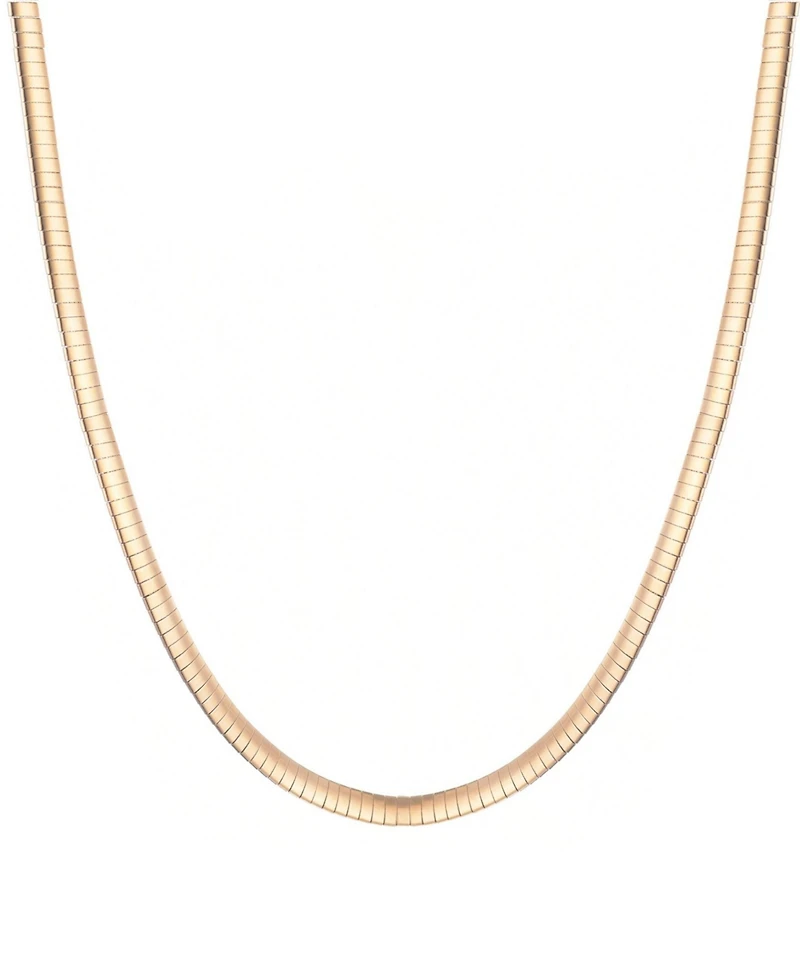 Adornia Tarnish Resistant Gold Omega Layering Chain Necklace