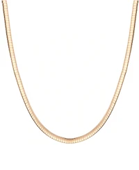Adornia Tarnish Resistant Gold Omega Layering Chain Necklace