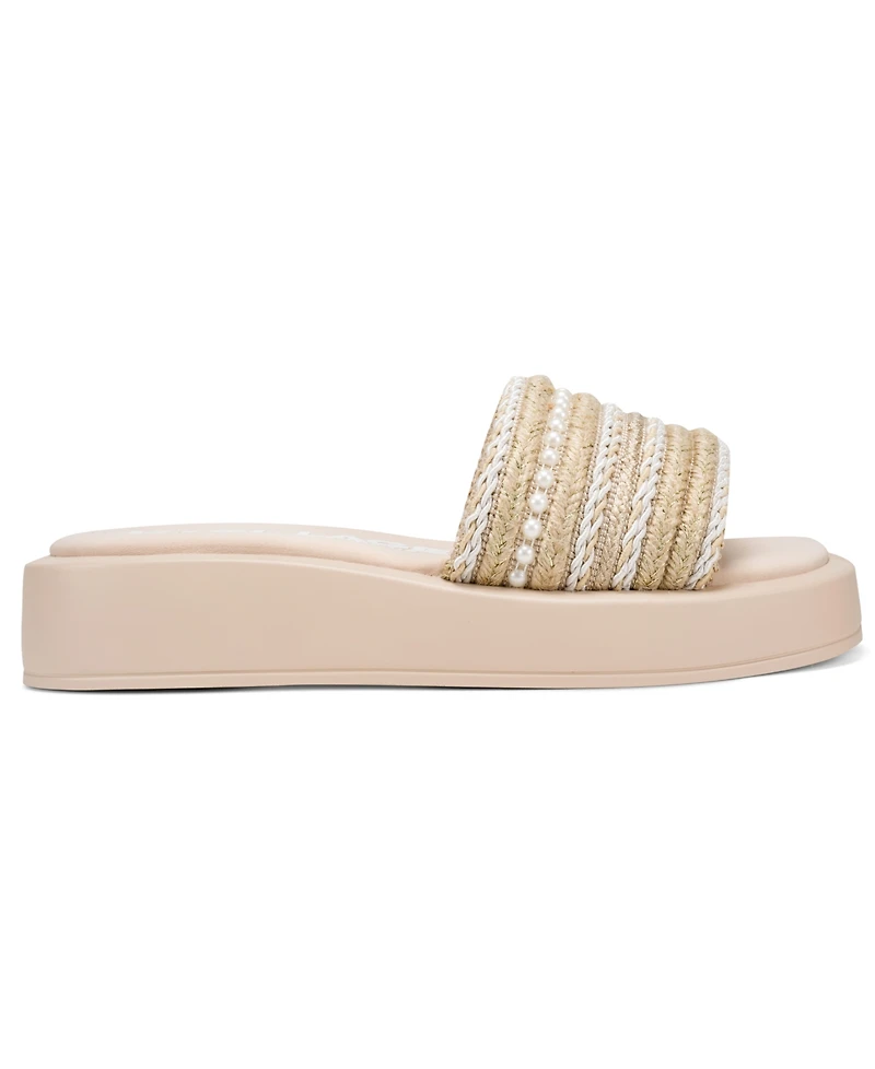 Karl Lagerfeld Paris Women's Ortley Platform Slides