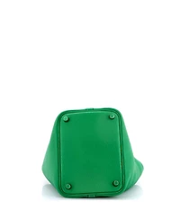 Pre-Owned HERMES Pm Monochrome Picotin Lock Bag Clemence