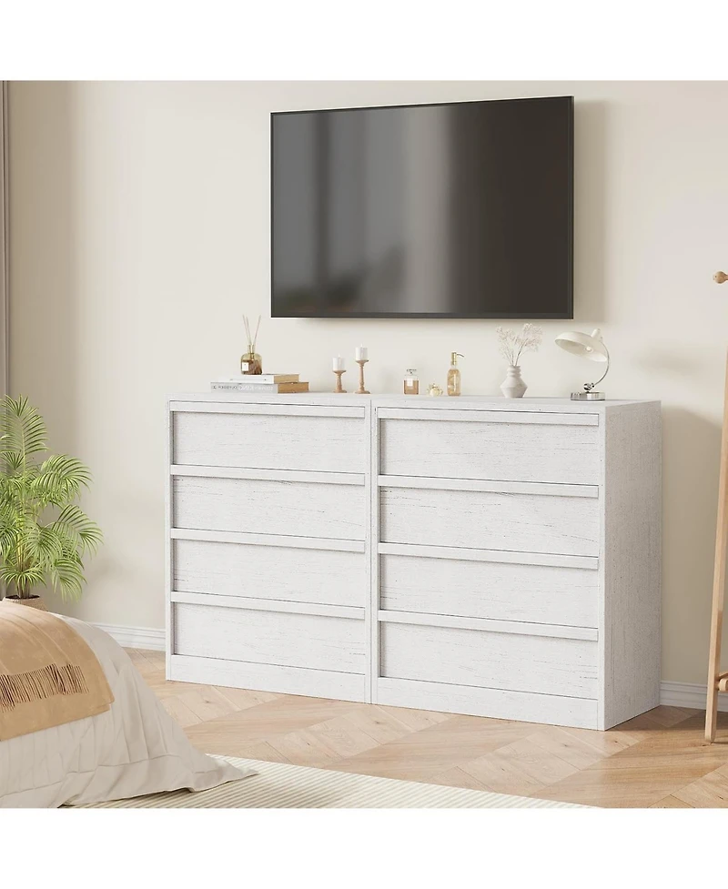 gaomon Drawer Dresser for Bedroom, Nightstand 4 Chest of Drawers with Large Storage, Small Modern Bedside End Table Living Room