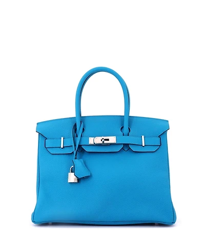 Pre-Owned HERMES Birkin Handbag Togo with Palladium Hardware