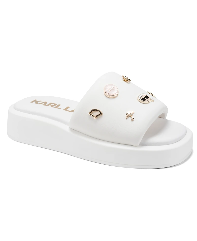 Karl Lagerfeld Paris Women's Opal Macaron Platform Sandals