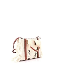 Pre-Owned Chloe Small Woody Convertible Tote Fringe Canvas