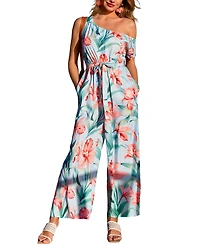 Cupshe Women's Tropical Hideaway Floral Jumpsuit
