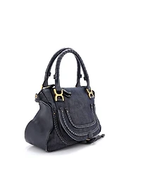 Pre-Owned Chloe Medium Marcie Satchel Denim