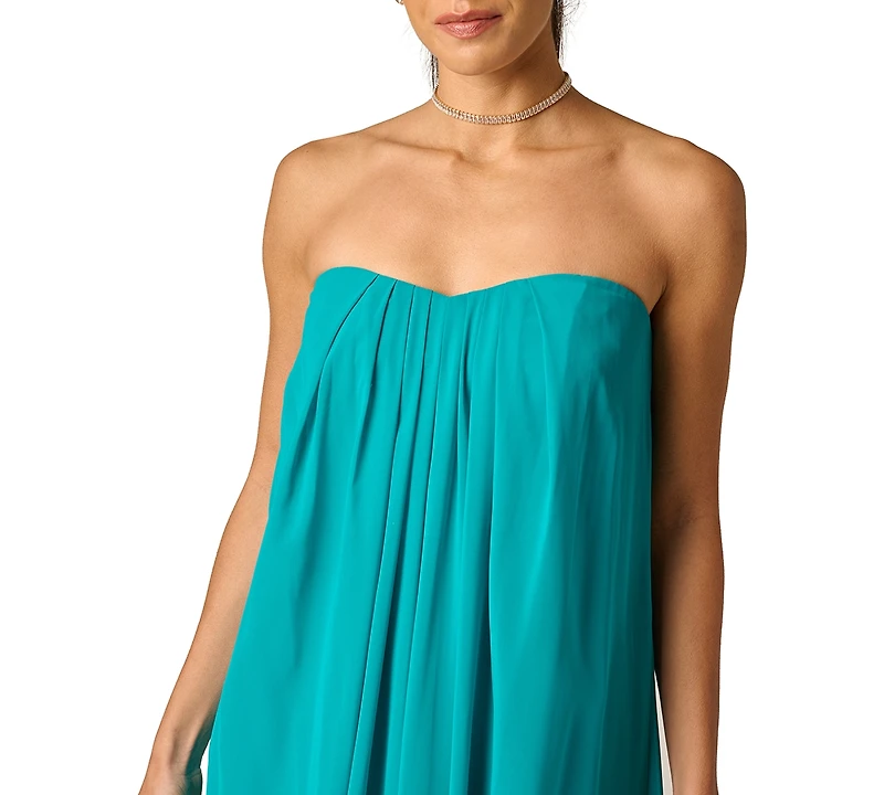 Adrianna Plus Strapless Ball Gown