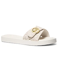 Michael Kors Women's Open Toe Mk Pool Slides Sandals