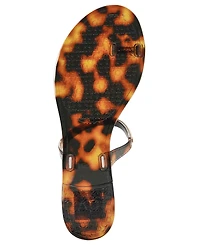 Dv Dolce Vita Women's Ivonna Embellished Toe Ring Jelly Flat Sandals