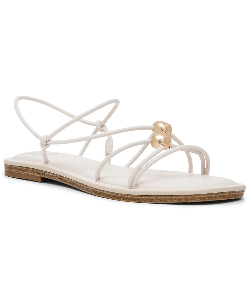 Dv Dolce Vita Women's Jaide Strapped Dome Studded Jewelry Strappy Gladiator Flat Sandals