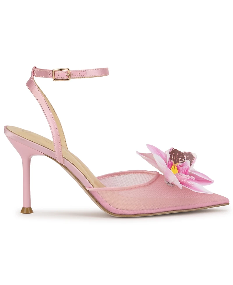 Jessica Simpson Women's Vilyria Orchid Embellished Mid-Heel Pumps
