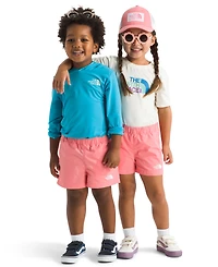 The North Face Toddler Girls' 2T-7 Coral Crush Logo Weather Phantom Print Class V Shorts