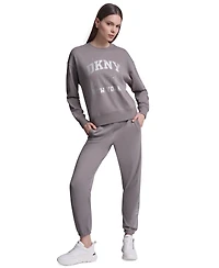 Dkny Sport Women's Crew Neck Pull-On Sweatshirt