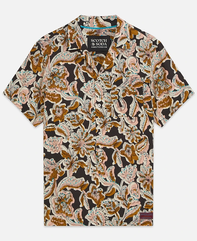 Scotch & Soda Men's Printed Short-Sleeve Shirt