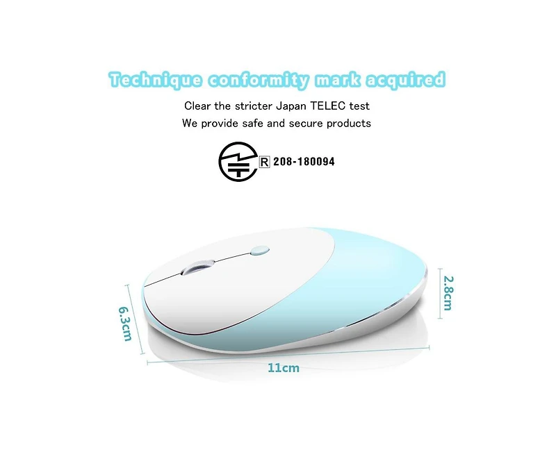 Risokeys Tri-Mode Silent Wireless Mouse: Bluetooth 5.0/3.0 + 2.4G, 3-Speed Dpi, for Office/Study, Slim & Easy-to-Use for Professionals/Students