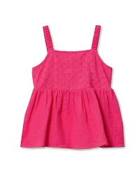Lands' End Girls Woven Tank Top